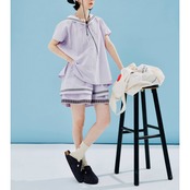 【2color】ピュアコットン ダブルフリル キュロット i0293