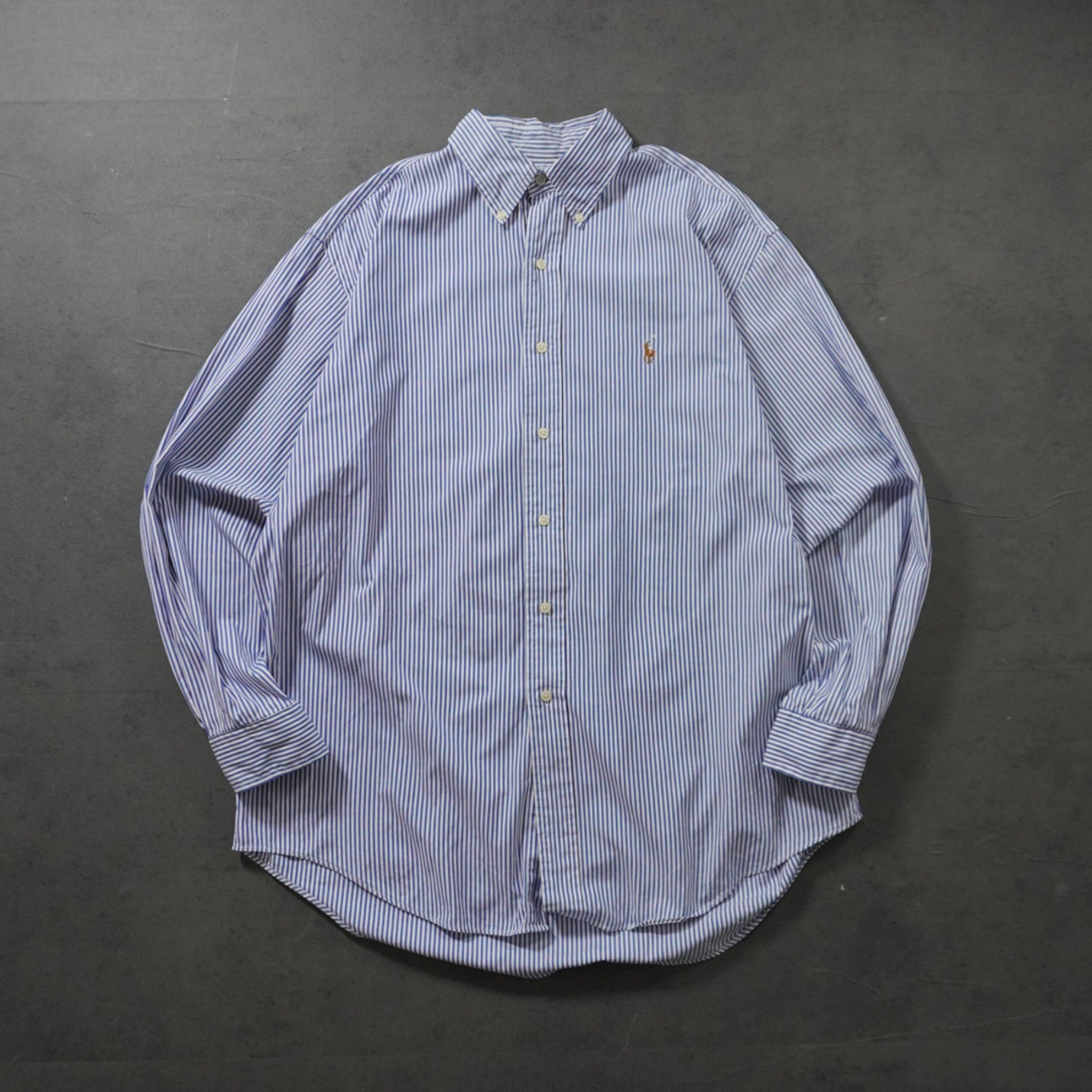 Ralph Lauren stripe shirt YARMOUTH L相当 古着 - 1