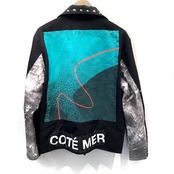 最高級ギャバウール リメイクライダースジャケット REMAKE WOOL RIDERS JACKET BLACK 【rd11】
