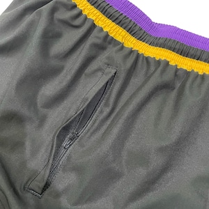 Zip Shorts / purple gold