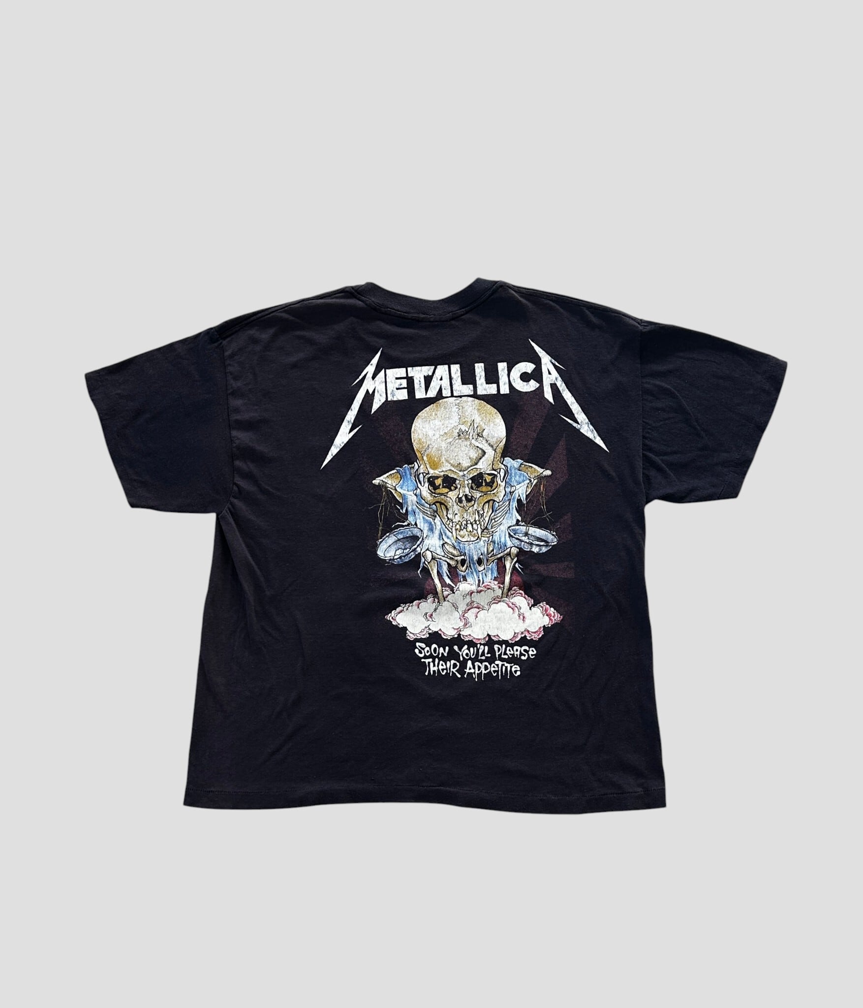 METALLICA- Vintage 80s L Pushead Doris T-shirt made in USA