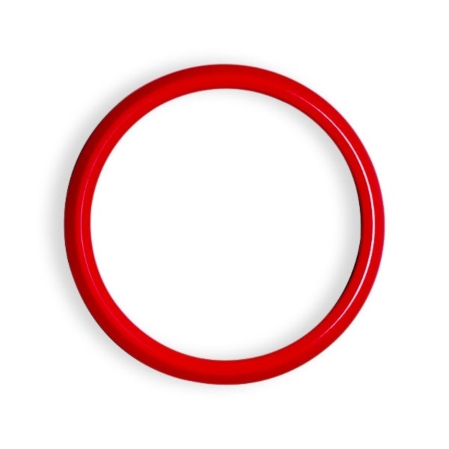ゴーバッジ グリルバッジホルダー交換用リング（赤） - メイン画像