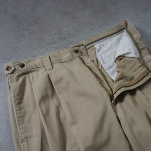 90s DOCKERS CHINO TROUSERS "Side tabs" W34.5L31.5相当 古着