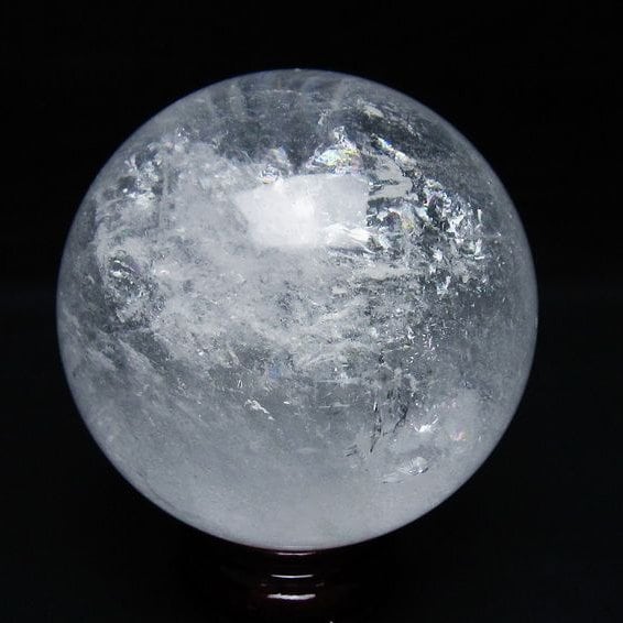 1.1Kg 水晶 丸玉 93mm スフィア 置物 水晶玉 一点物 151-9096