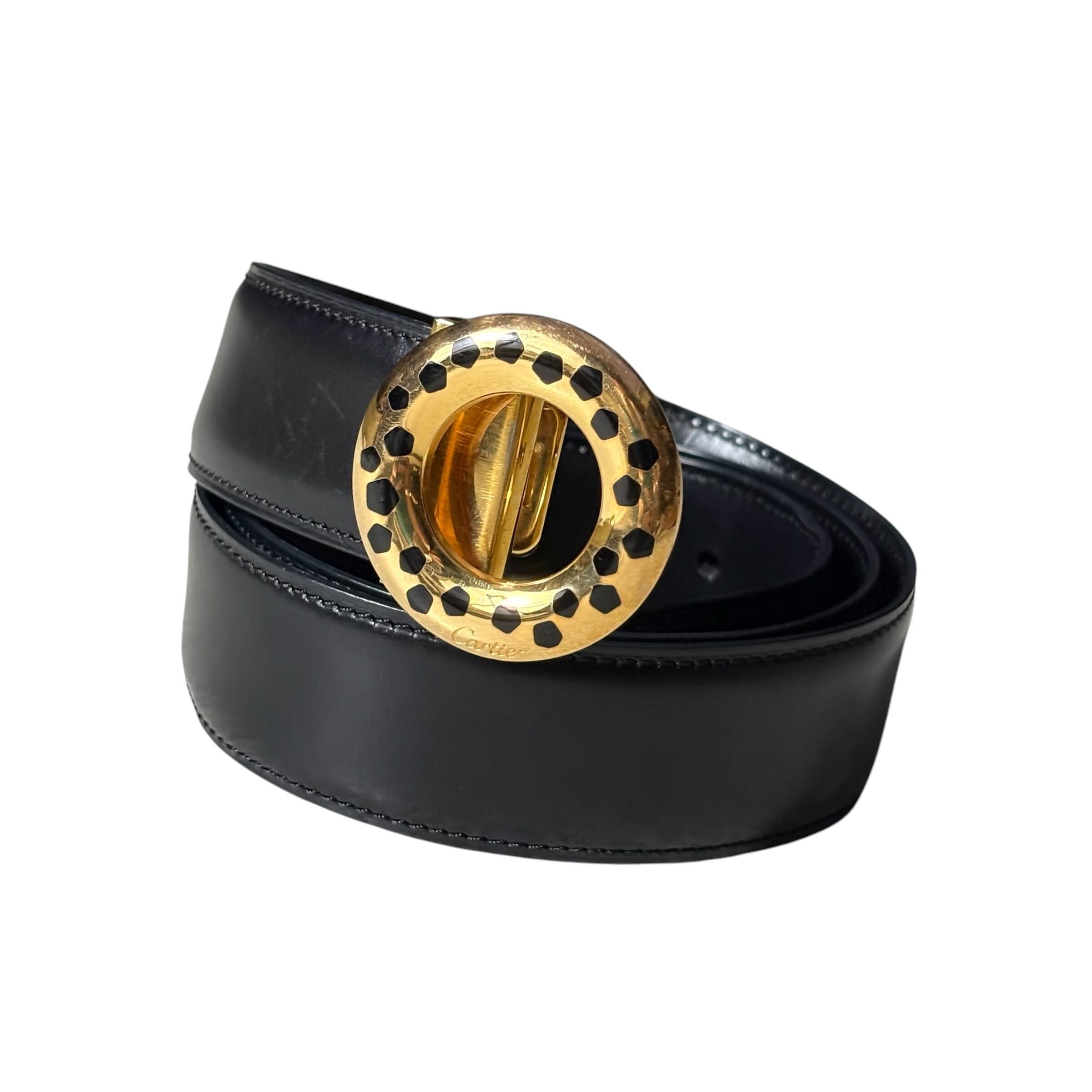 JIL SANDER black leather narrow belt | NOIR ONLINE