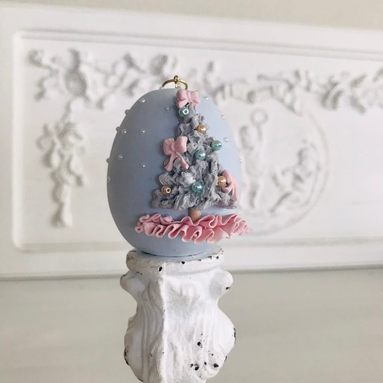 クレイエッグ クリスマスシリーズ *ツリー* エッグオーナメント