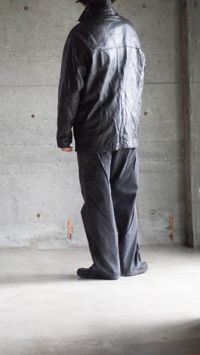 "DANIER" 1990s Leather car coat