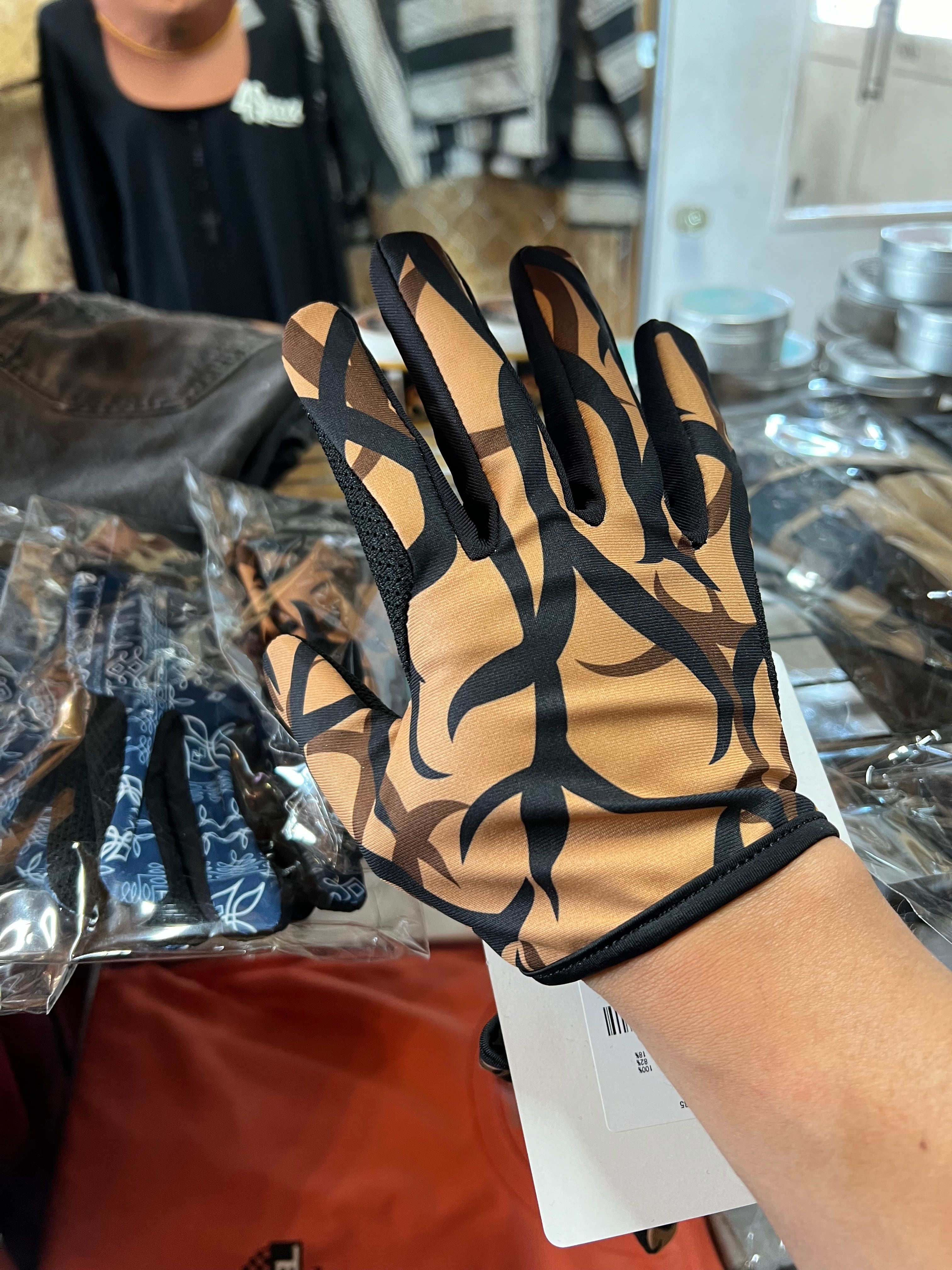 LAMP GLOVES ランプグローブスSHORTY- LEOPARD Lamp gloves -Utility glove Shorty - TIGER