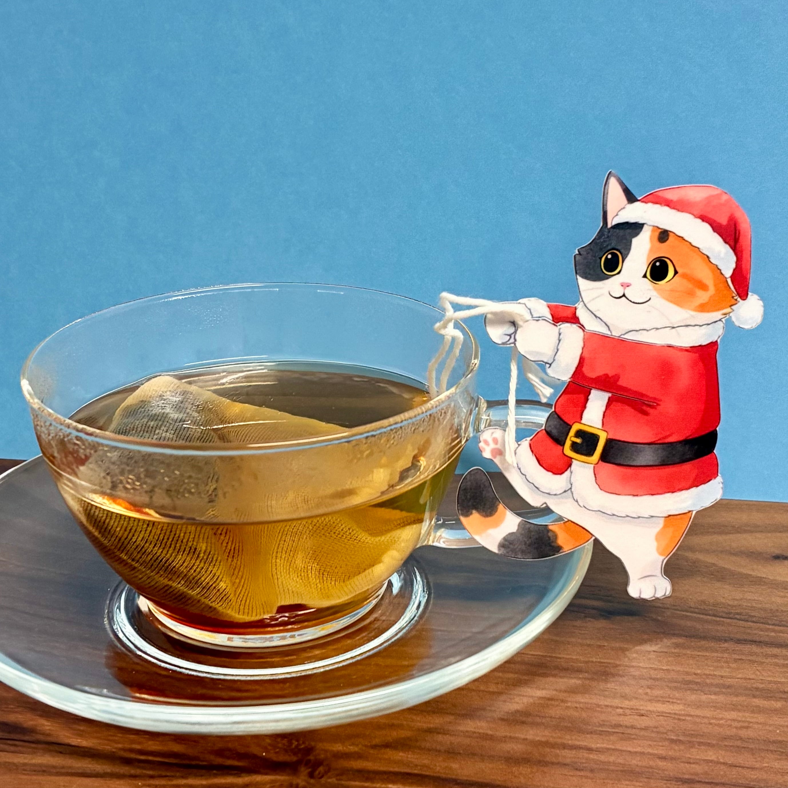 ネコサンタティー はちみつレモン、ちょっぴりジンジャー紅茶 3包入