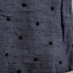 BUNON(ブノン) Khadi Thick Silk & Embroidery Layered Skirt  カディシルク+刺繍 レイヤード風スカート