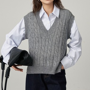 twisted knit sweater vest