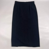 上下 Aquascutum アクアスキュータム ストライプ ジャケット スカート セットアップ スーツ (上)9(下)11/ネイビー系 レディース レナウン ビンテージ