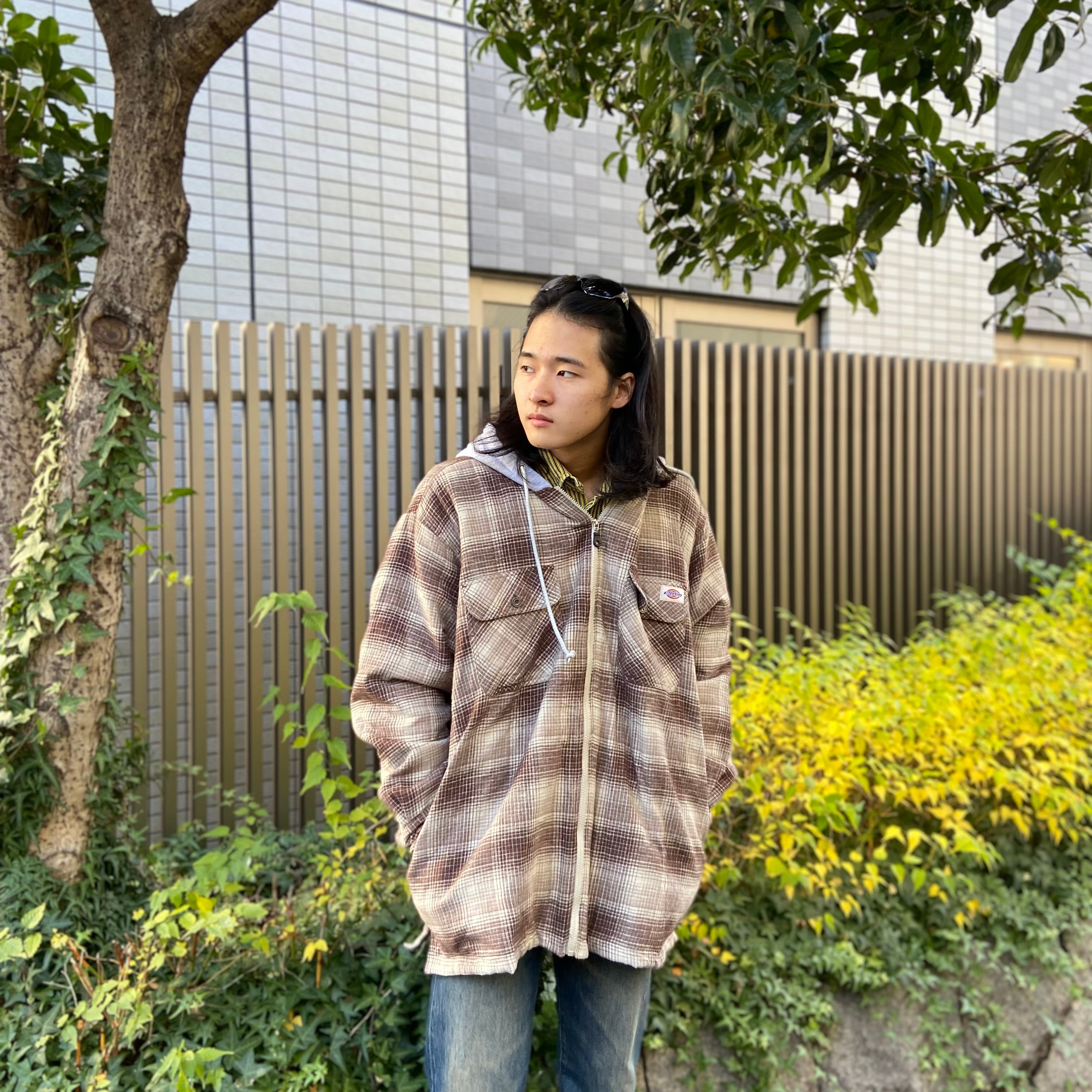 size:XL【 Dickies 】ディッキーズ フランネルシャツ ネルシャツ 長袖