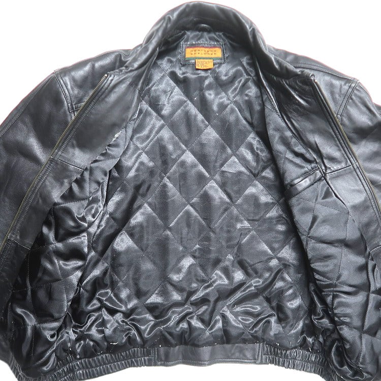 古着 Northern Explorer 本革 レザージャケット ブルゾン ブラック