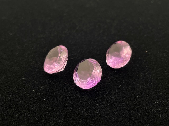 ルース素材3つセット（アメジスト）