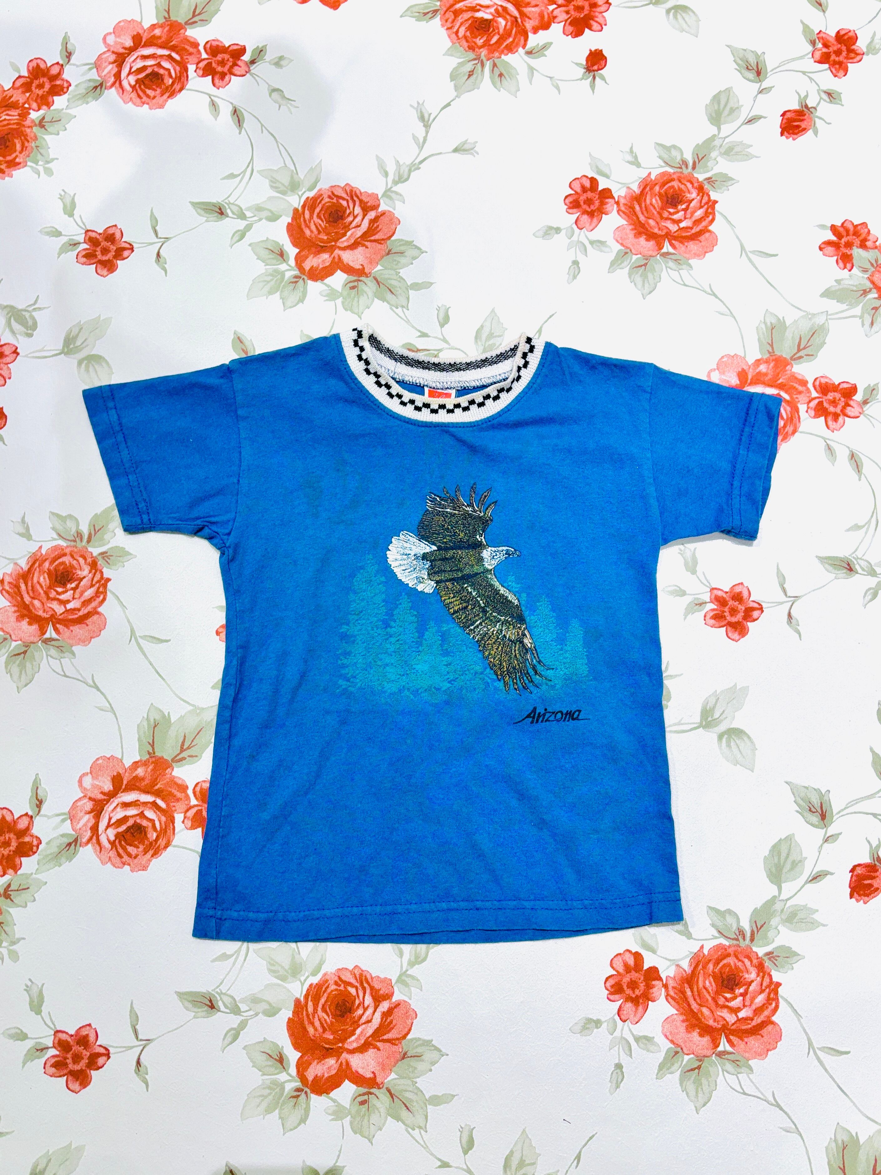 【kids vintage】 eagle T-sh. about5- 6y