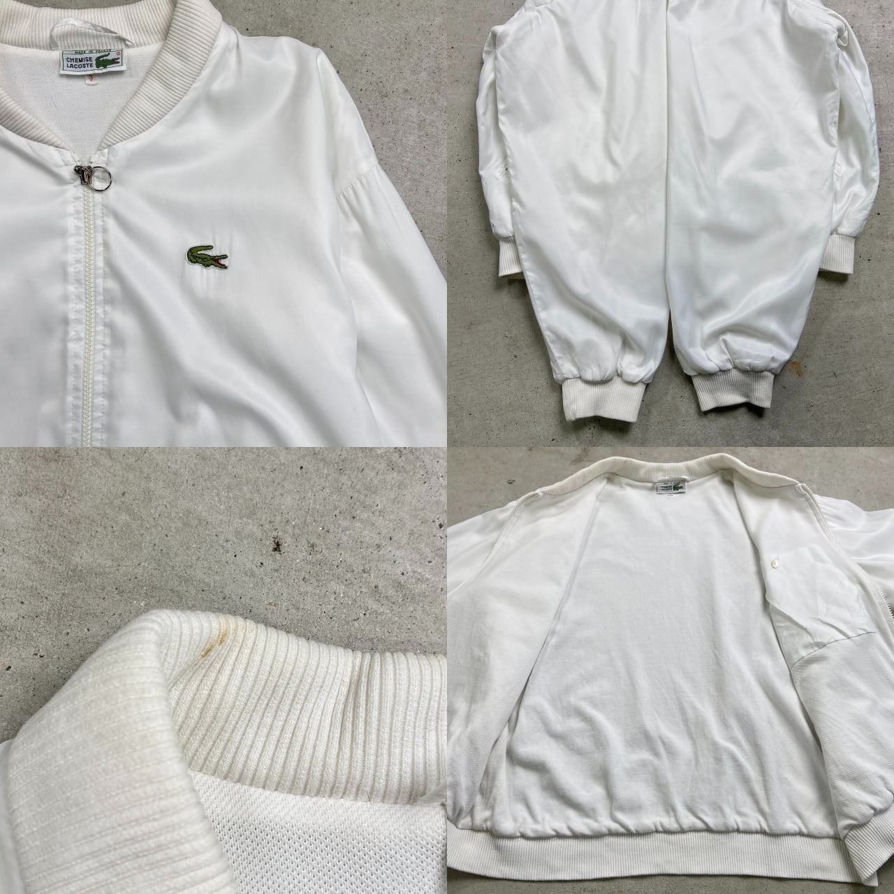 70年代 フランス製 LACOSTE ラコステ MA-1タイプジャケット 70年代 フランス製 LACOSTE ラコステ MA-1タイプジャケット