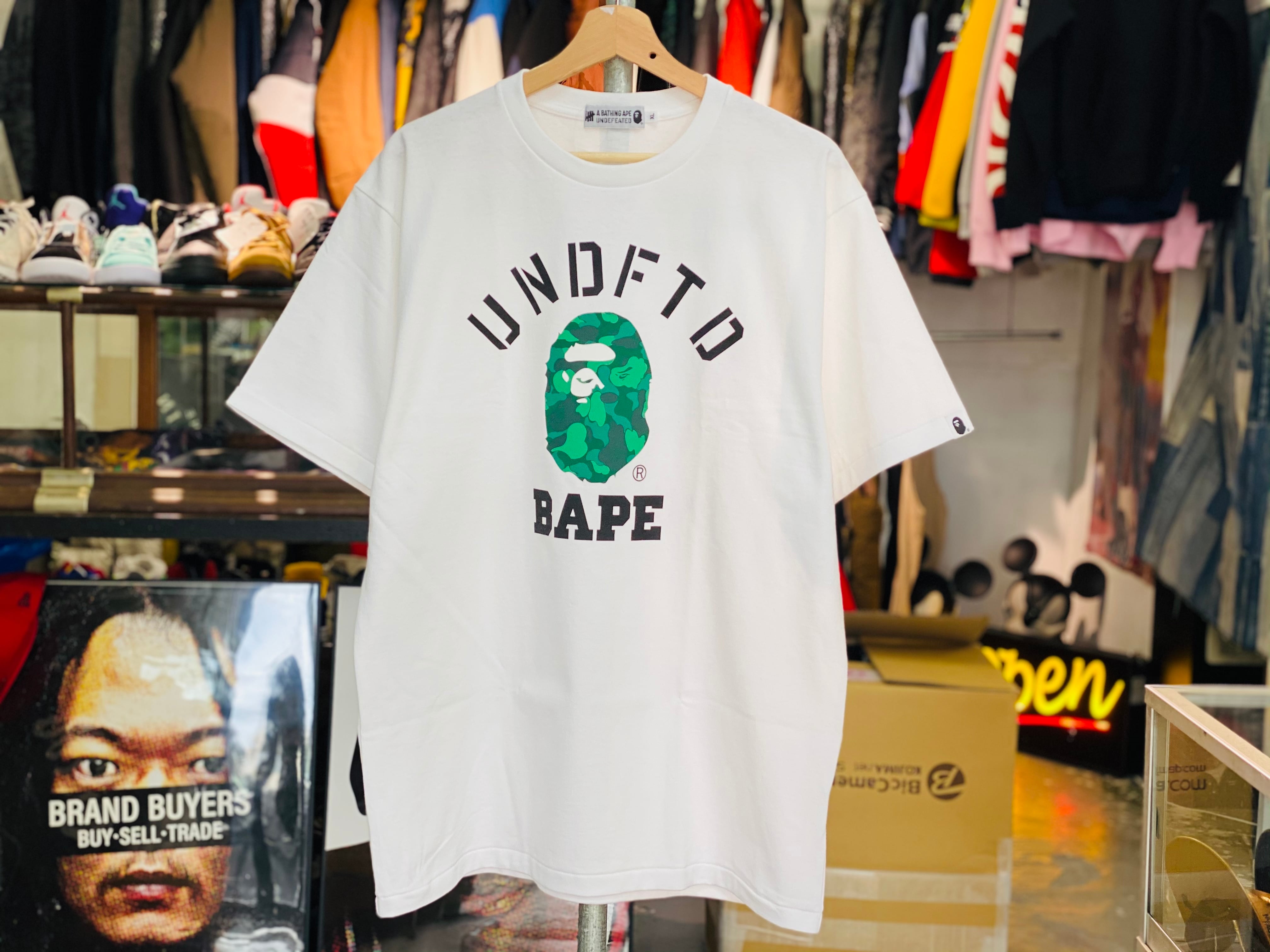 XL BAPE X UNDFTD COLLEGE TEE