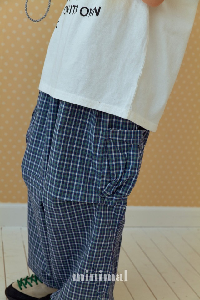 MINIMAL［取寄］volumn up check pants 26spring