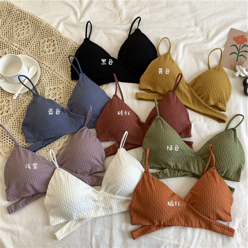 クロスリング ブラ サマー薄手トップス バック 夏物 指輪 萌量不足72148763579