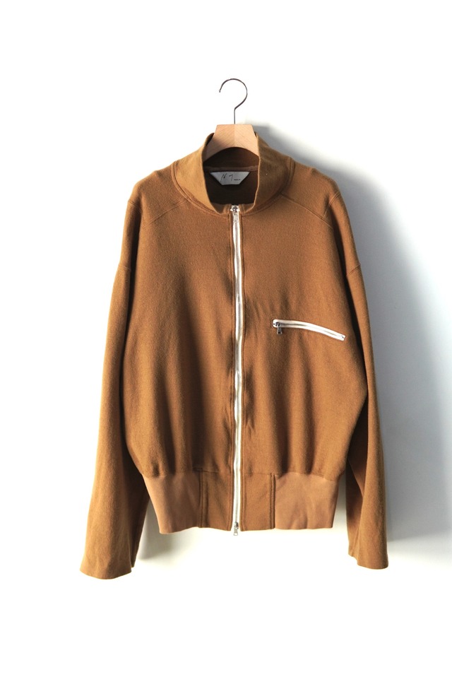 ANCELLM /  SHRINK WOOL ZIP UP STAND BLOUSON / ANC-CT178
