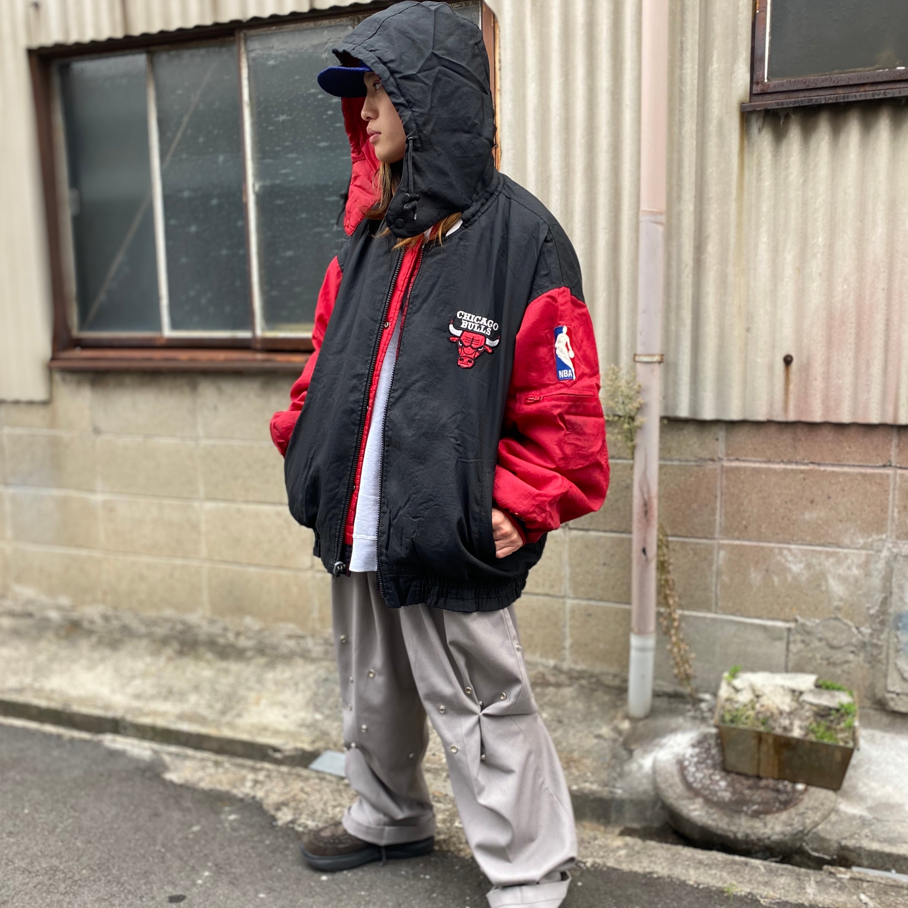 シカゴブルズ CHICAGOBULLS 革ジャン おおっ Mサイズ 95 96