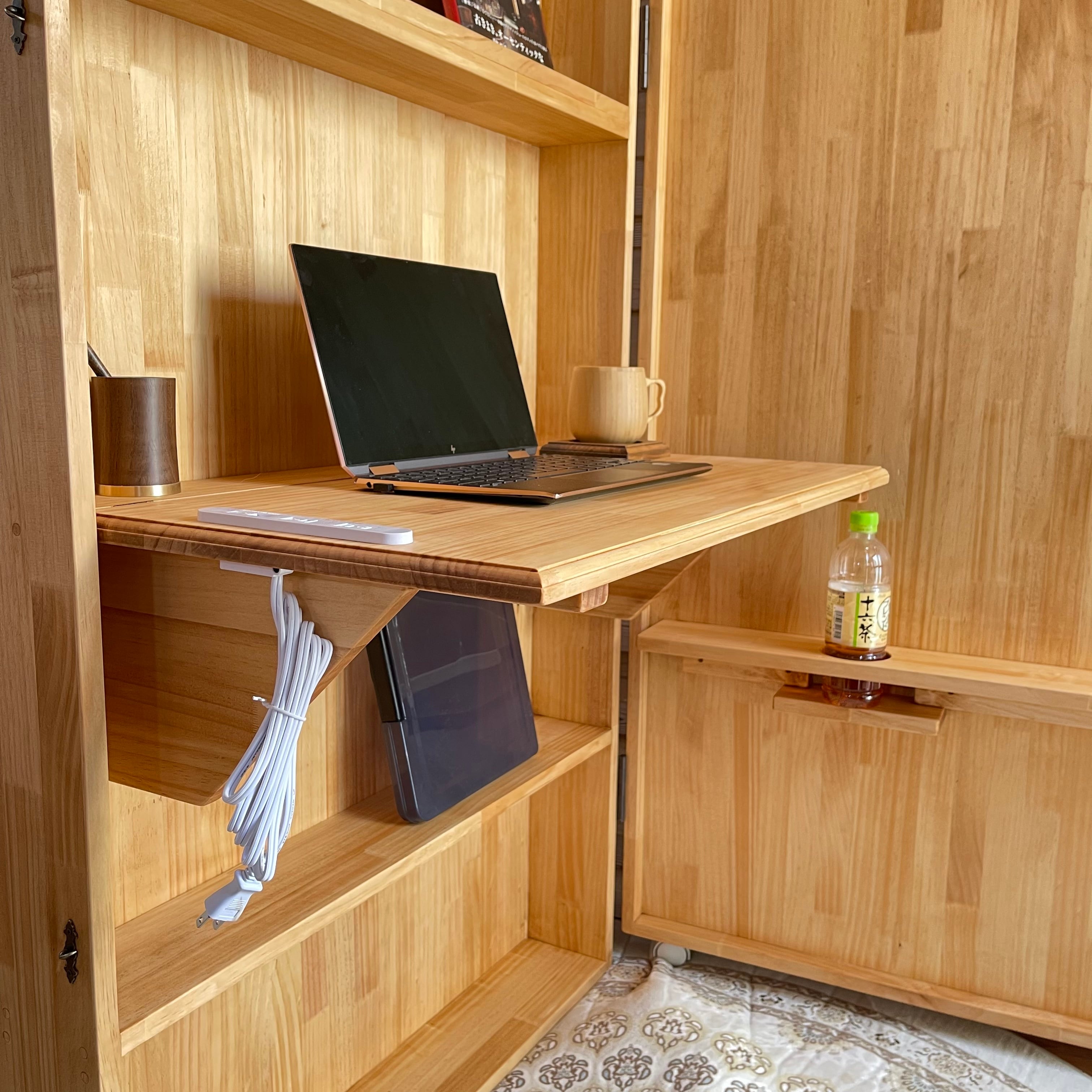 勉強机/パソコンデスク ◆セミアンティーク調◆折り畳み可能 勉強机/パソコンデスク ◇セミアンティーク調◇折り畳み可能