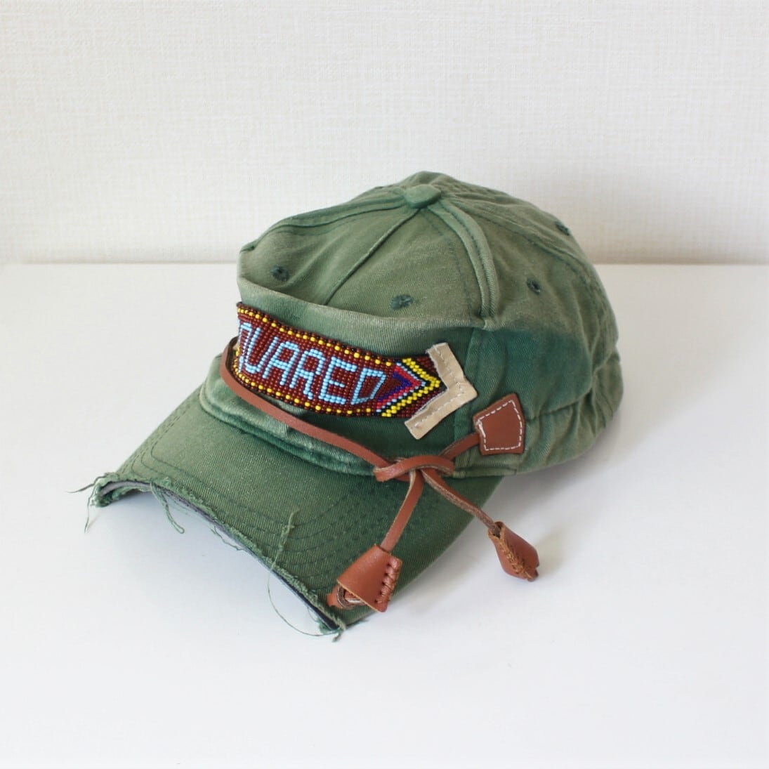sold DSQUARED2 ディースクエアード キャップ ユーズド加工 sold DSQUARED2 ディースクエアード キャップ ユーズド加工