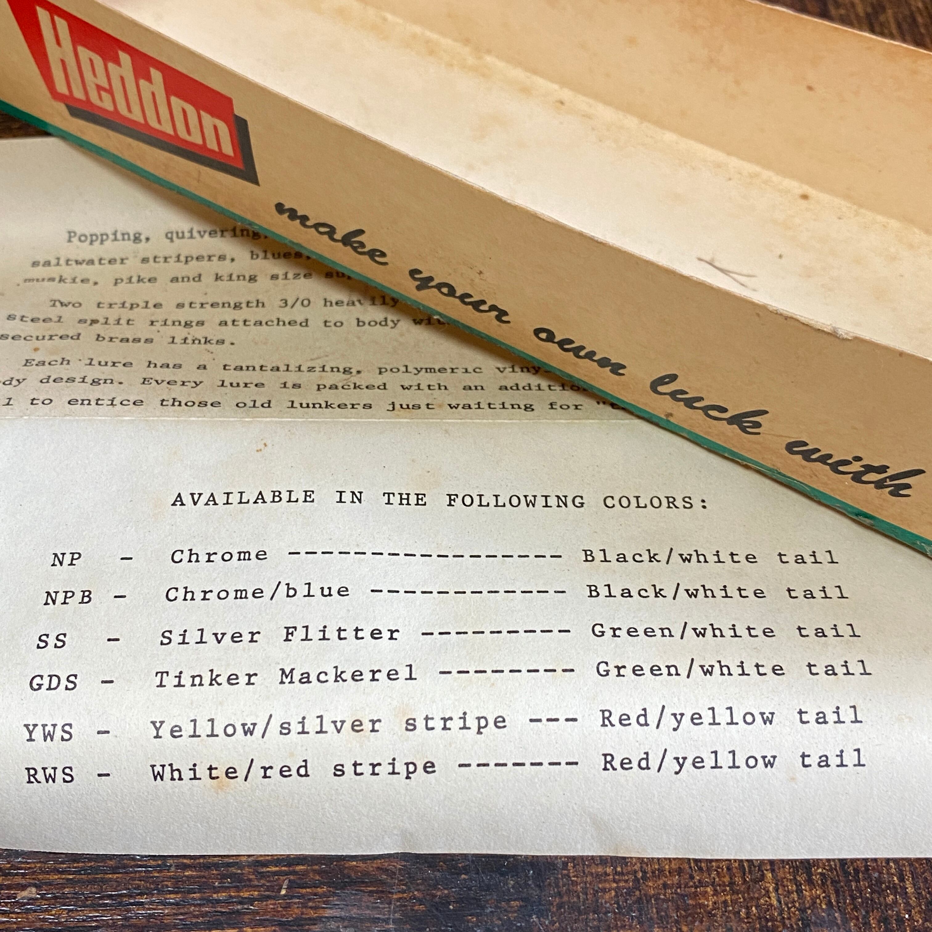 Heddon ビッグチャグ　BIG CHUGG 未使用　箱入り　ビンテージ Heddon ビッグチャグ BIG CHUGG 未使用 箱入り ビンテージ Heddon