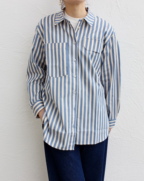 BAUM UND PFERDGARTEN/wide stripe over shirts