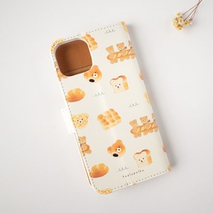 くまのパン屋さん手帳型スマホケース【iPhone/Android】