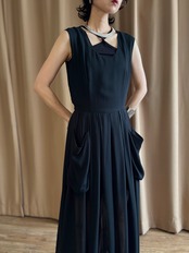 MADE IN ITALY black sheer dress-5138-7