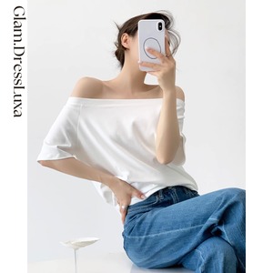 オフショル diagonal Tシャツ/2color_T1457