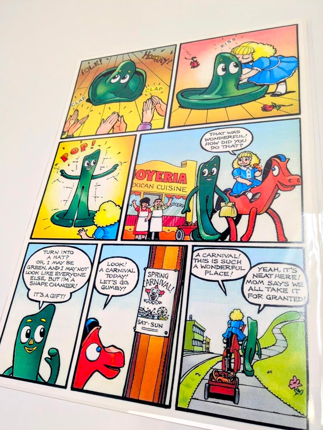 ちょうどいいB4ポスター【ガンビー GUMBY 】〚アメリカン雑貨 アメトイ