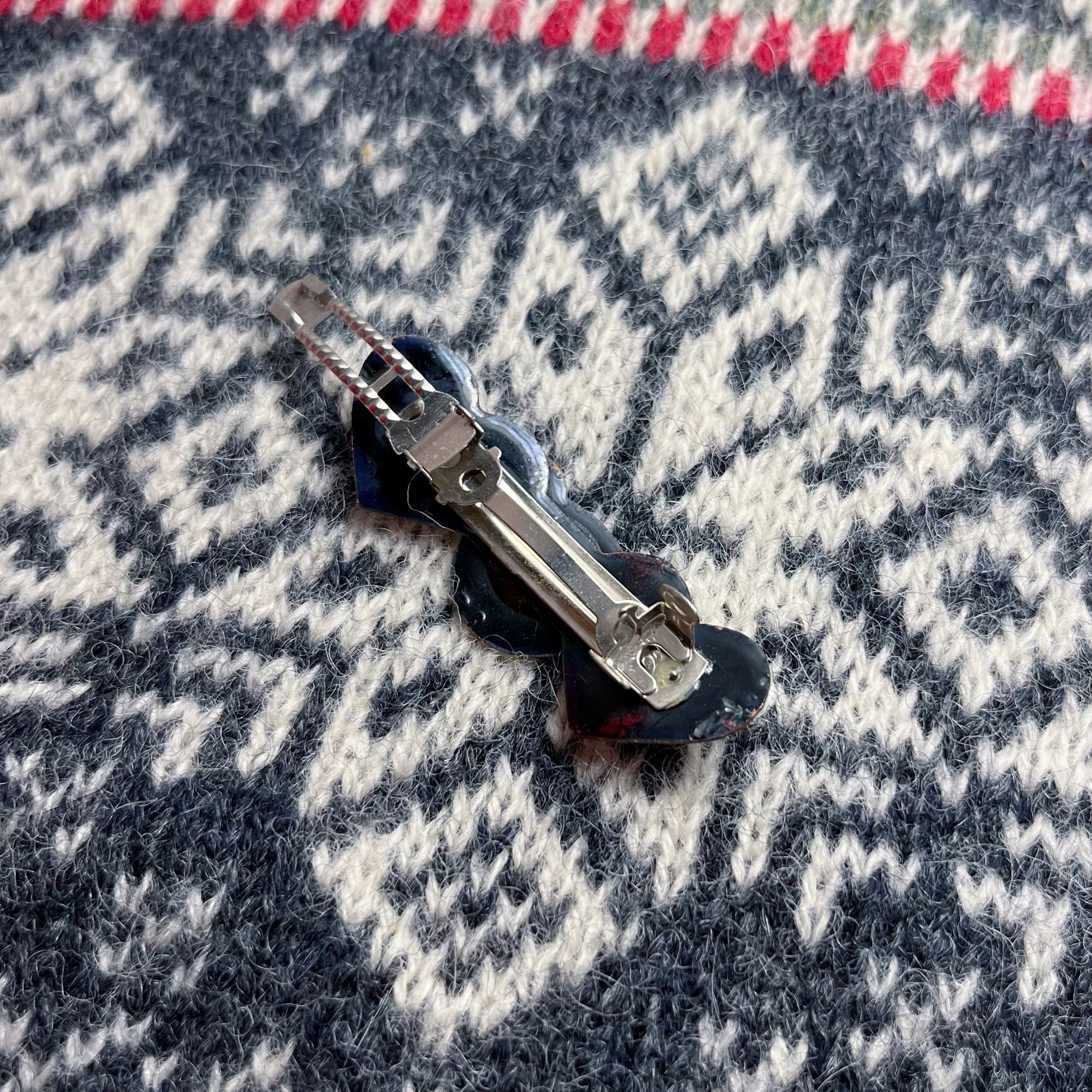 heart bear mini barrette