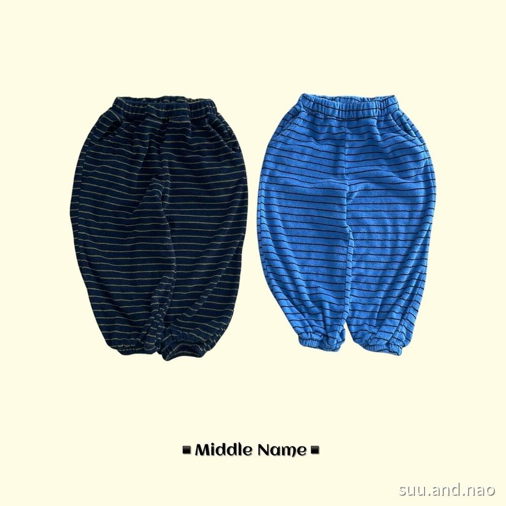 取寄:middlename テリーボーダージョガーパンツ※送料無料