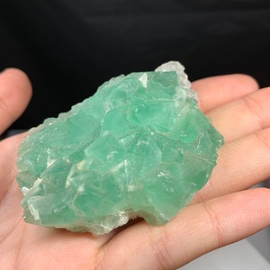 4クラスター グリーンフローライト原石