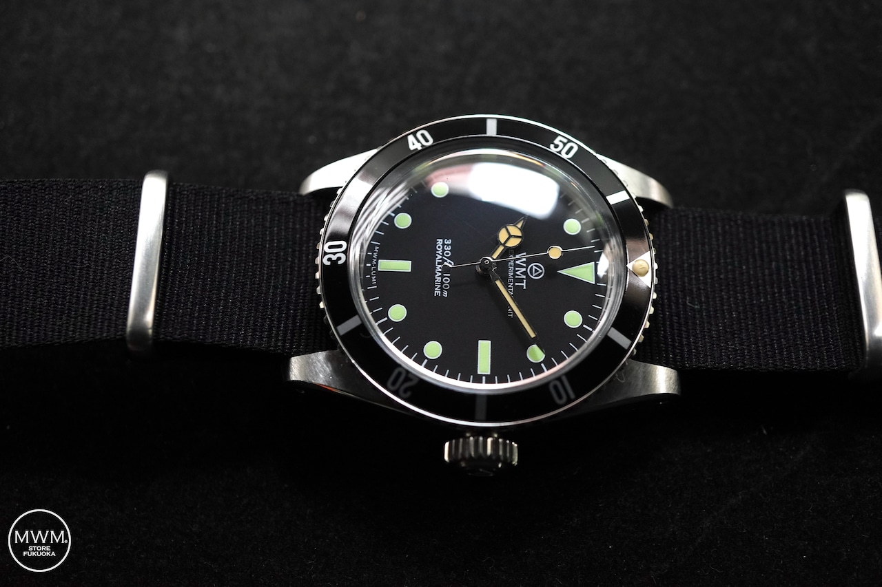 WMT Sea Diver Green Lume with Nylon Strap by MWM