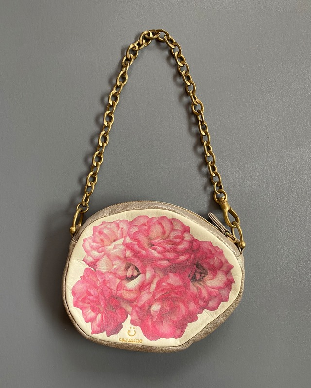 rose motif hand bag