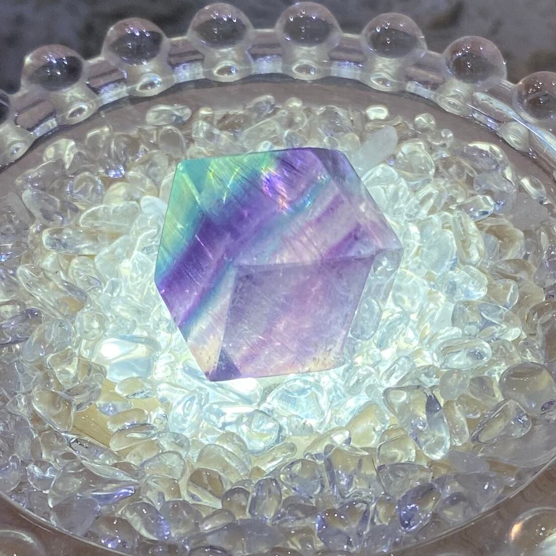 おまとめ専用です♡新作♡繊細両面彫り水晶お花、プレナイト、フロー