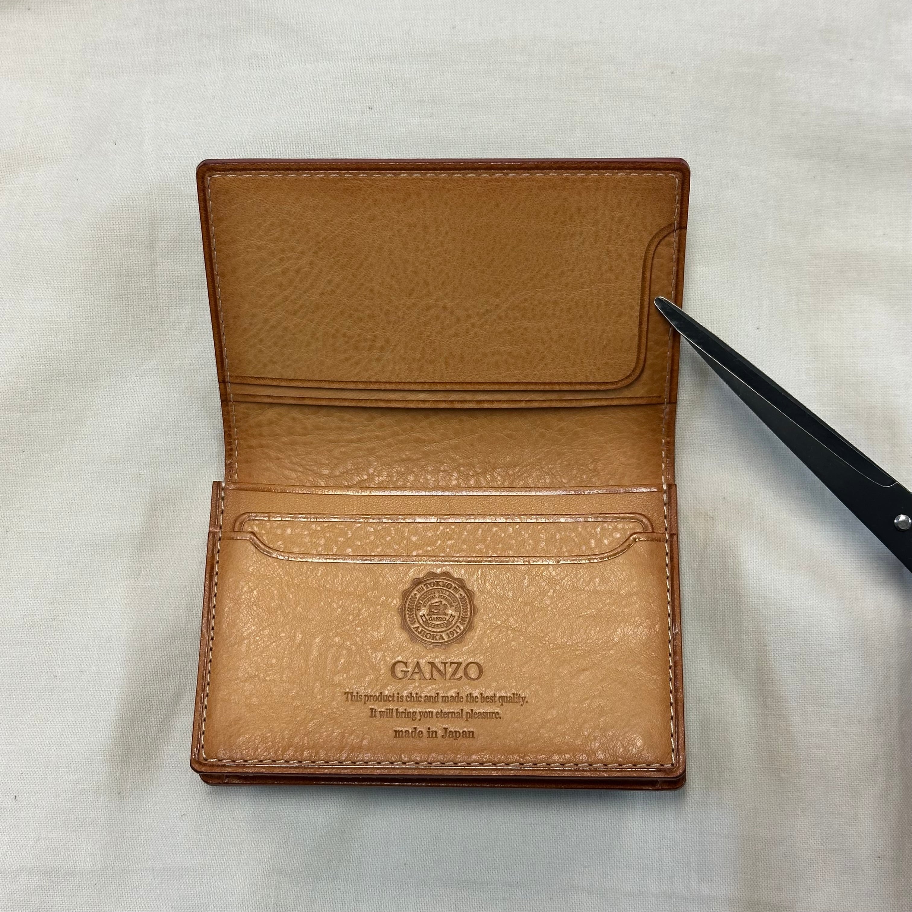 GANZO THIN BRIDLE LEATHER CARD CASE | safarionline