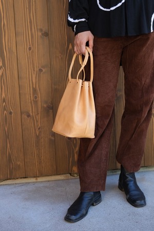 《即納》pot hand bag【horse natural】