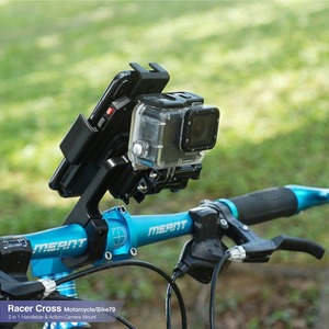 キャプダーゼ バイク用 スマホ ゴープロ ホルダー / GoPro アクションカメラ スマホスタンド iPhone 携帯 車載 マウント 自転車 CAPDASE