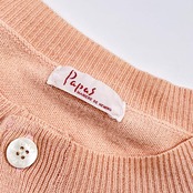 シルク カシミヤ混 Papas パパス ニット カーディガン M/うすピンク系 メンズ