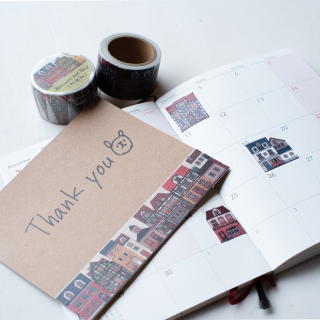 町並み・マスキングテープ