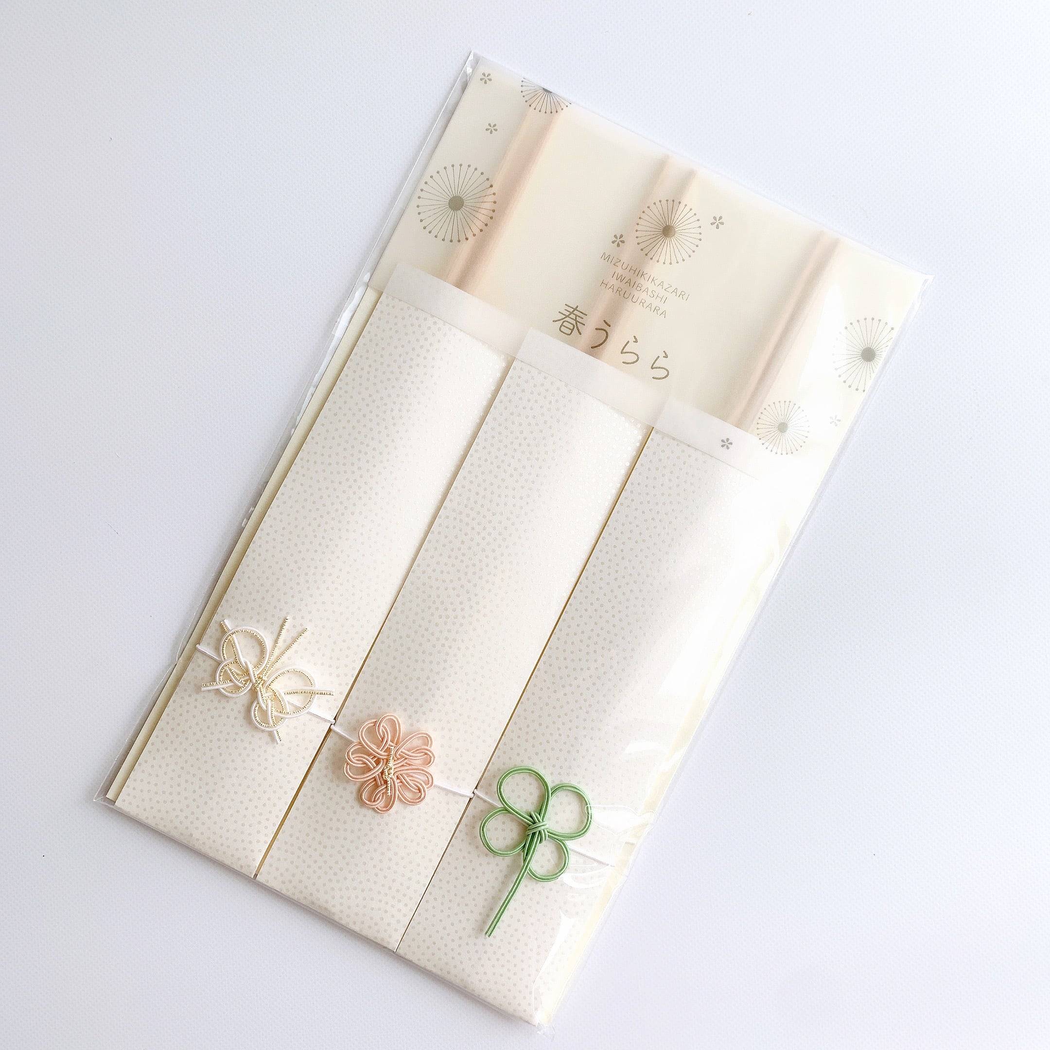 水引飾り祝箸 春うらら（3膳入り) | Floraison Table フロレゾンテーブル