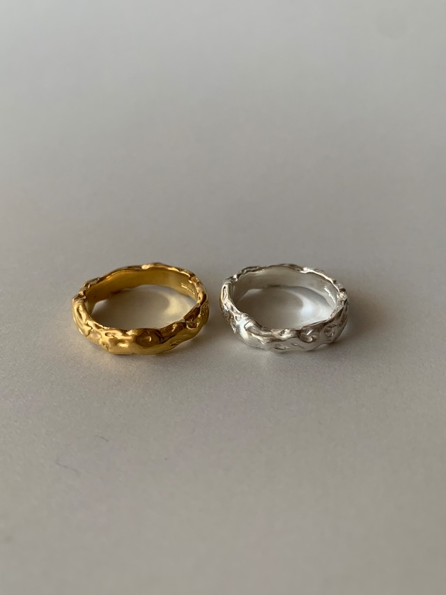 ripple ring  gold