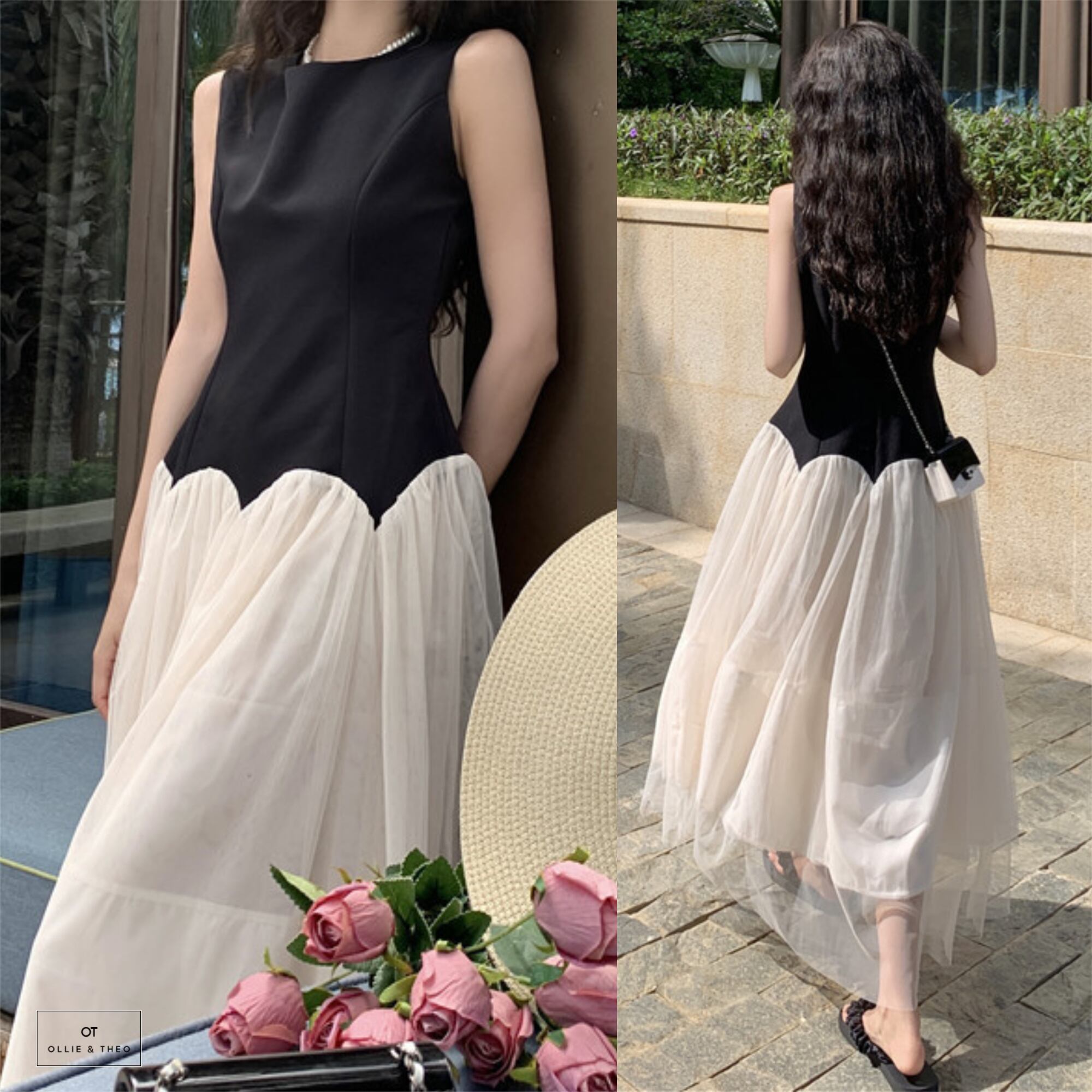 春夏お姉さんコーデ❤️シンプルロングワンピース 女子会・デートに 
