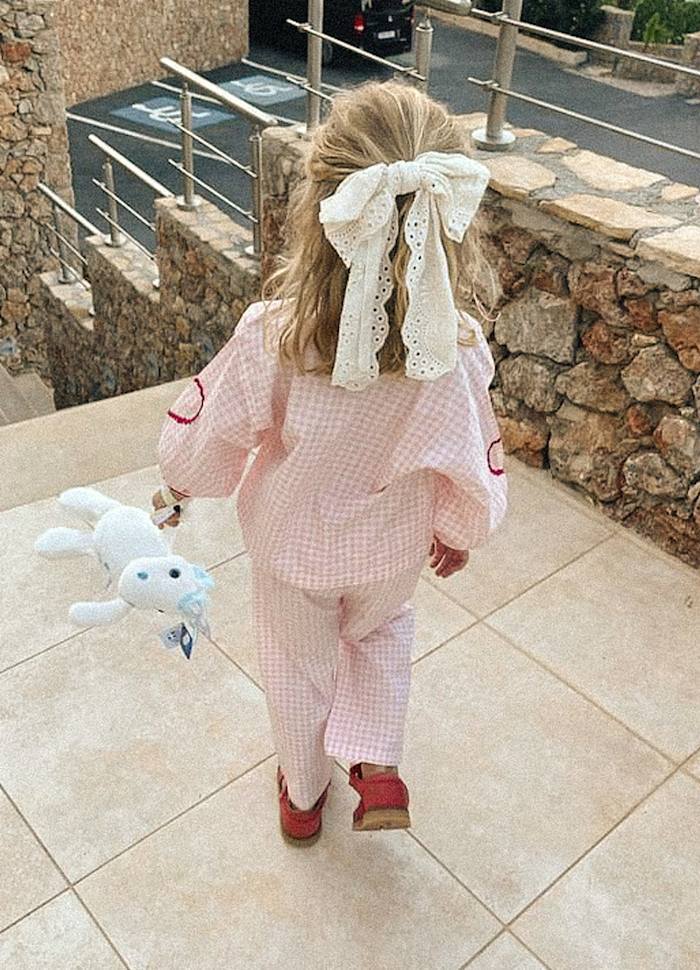 SISSEL MINI / Astrid MINI Top / Pink Checks【3-4y only】 | monamo