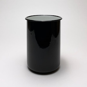 キッチン収納 ジャー ホーロー 黒 φ12.5cm｜Enamel Jar φ12.5cm Black